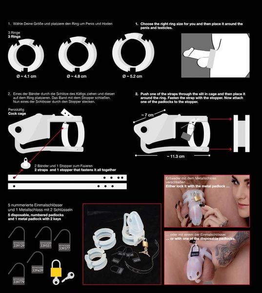 Cock Cage Set 15 Pcs. zdjęcie 9