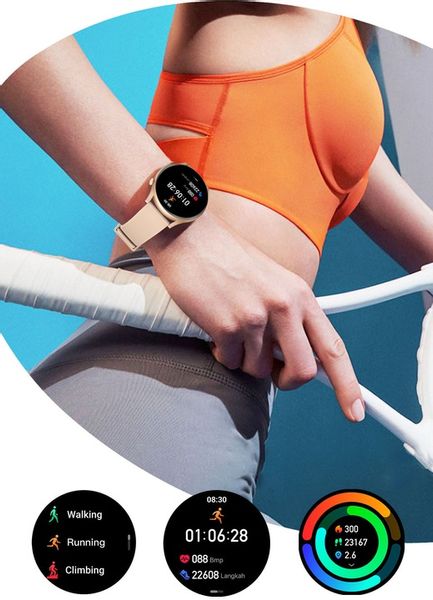 SMARTWATCH ZEGAREK DAMSKI POLSKIE MENU ROZMOWY SPORT SMART WATCH 4 PASKI zdjęcie 4