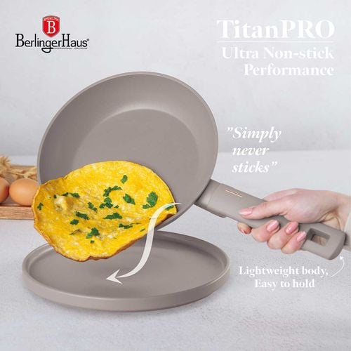patelnia tytanowa 24cm berlinger haus bh-8083 taupe na Arena.pl