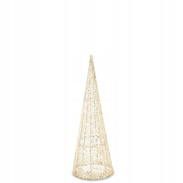 Ozdoba Choinka Led Złota 40cm zdjęcie 2