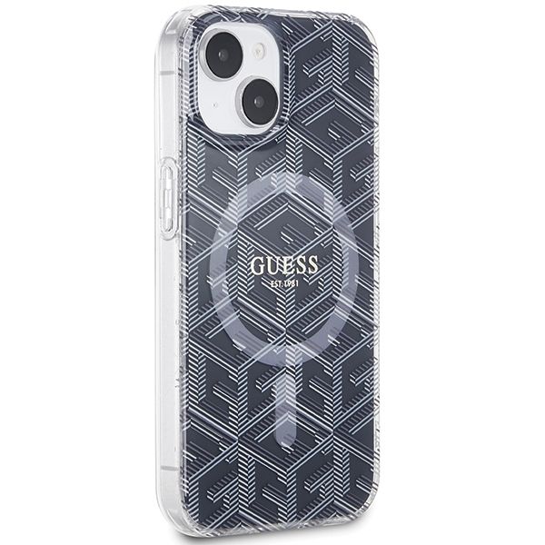 Etui Guess do iPhone 15, iPhone 14, iPhone 13, Czarny, MagSafe zdjęcie 4