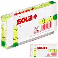Akrylowy blok z logo Mensura z libelkami 10cm Sola R 100
