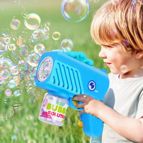 pistolet na bańki mydlane aparat do tworzenia baniek mydlanych + płyn na Arena.pl