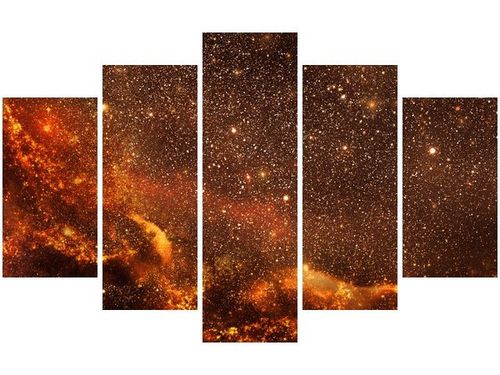 70 100CM OBRAZ 5 ELEM KOSMOS DRUK PŁÓTNO na Arena.pl