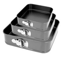 3 szt Tortownica kwadratowa blacha forma do pieczenia 22/24/26cm