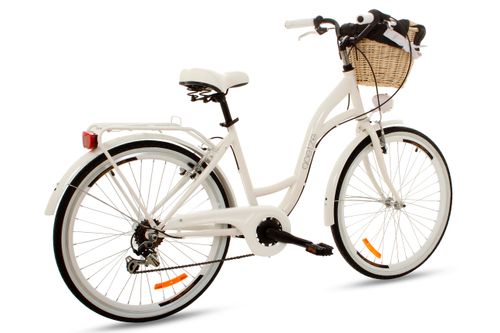 Damski rower miejski Goetze 26 mood 6b + kosz / Biały na Arena.pl
