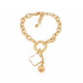 bransoletka z koniczynkami (b22/wio/46au)