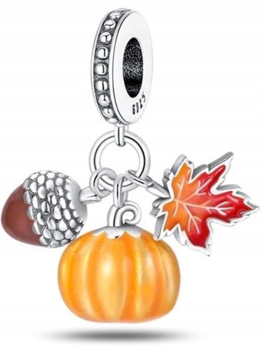 MD jesienny charms zawieszka żołądź dynia liść klon JESIEŃ | S925 na Arena.pl