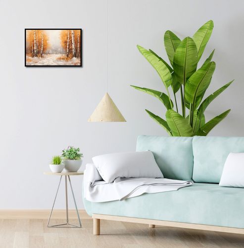 Plakat 45x30cm Jesienne Brzozy na Arena.pl