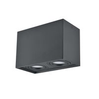 LAMPA sufitowa HADAR Q2 313140 Polux metalowa OPRAWA prostokątna plafon regulowany czarny