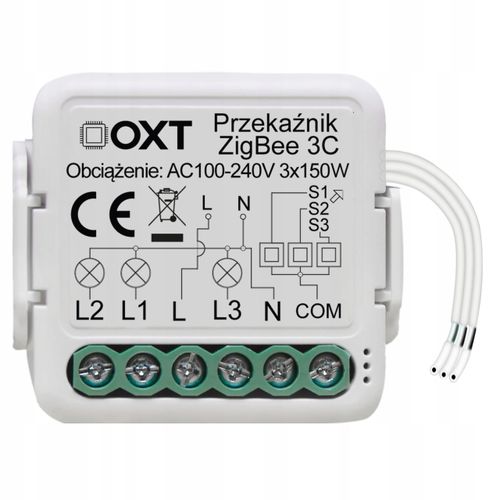 Moduł OXT mini przekaźnik 3 obwody ZigBee Tuya na Arena.pl