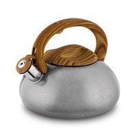 Tradycyjny CZAJNIK NA GAZ INDUKCJA czajnik Z GWIZDKIEM duży 3L Otis grey