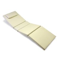 Poduszka na leżak Garth - kremowe