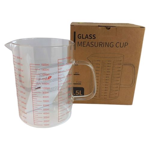 Dzbanek z Miarką Szklany Miarka Kuchenna 1,5L na Arena.pl