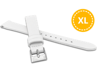 MINET XL Biały pasek z luksusowej skóry Top Grain - 12 - XL