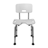 Taboret do higieny intymnej z oparciem wycięcie w kształcie litery U