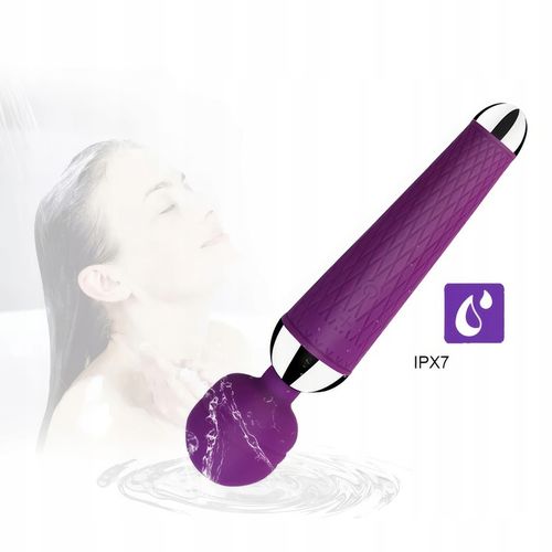 SILIKONOWY WIBRATOR, MOCNY MASAŻER ŁECHTACZKI, WAND - MEGA ORGAZM DO MASAŻU na Arena.pl