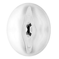 masturbator elastyczny wielokrotnego użytku. dwustronna pochwa