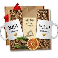 ZESTAW DLA BABCI I DZIADKA - BABCIA IDEALNA I DZIADEK DOSKONAŁY na prezent