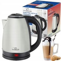 CZAJNIK ELEKTRYCZNY BEZPRZEWODOWY 1,8L 1800W NIERDZEWNA STAL STYLOWY DESIGN