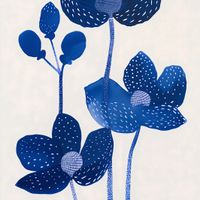 Plakat 90x90cm Nocne Kwiaty