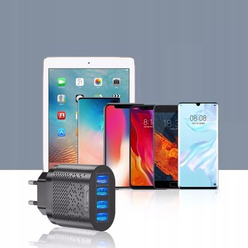 ŁADOWARKA USB C SIECIOWA DO TELEFONU MOCNA QC 3.0 48W KABEL Nylonowy 3w1 na Arena.pl
