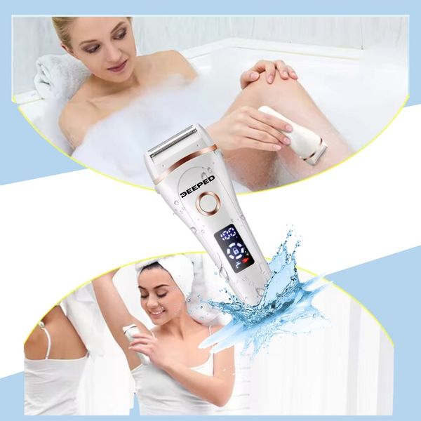 GOLARKA DAMSKA depilator trymer maszynka do ciała bikini nóg pach 3 w 1 USB zdjęcie 8