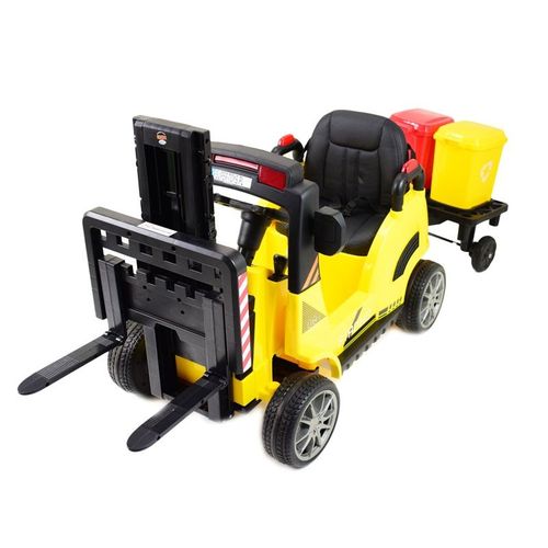WÓZEK WIDŁOWY NA AKUMULATOR DLA DZIECI Z PRZYCZEPĄ, PILOTEM WH101 na Arena.pl
