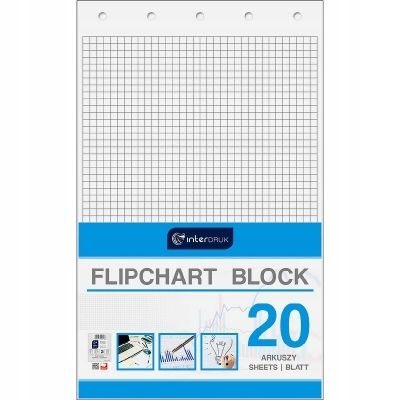 Blok Do Flipchartów 20 Krata 640X1000 2796 zdjęcie 2