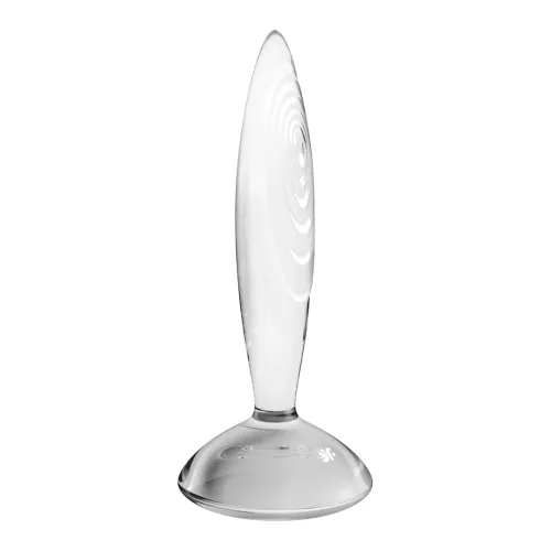 satisfyer sparkling - szklany model intymny przezroczysty, 18 cm na Arena.pl