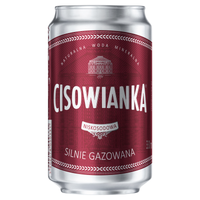 Cisowianka Naturalna woda mineralna silnie gazowana niskosodowa 330 ml
