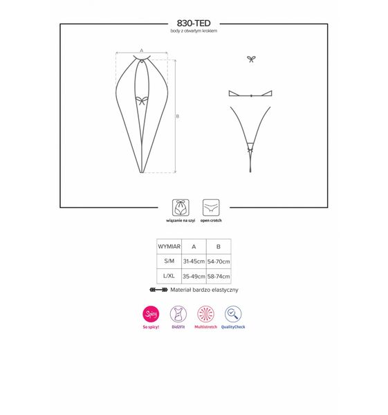 830-Ted-1 Body Czarne S/M zdjęcie 9