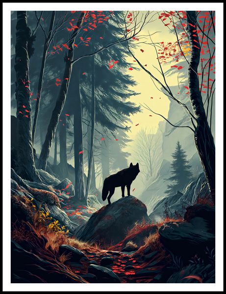 Plakat 75x100cm Leśne Echa zdjęcie 3