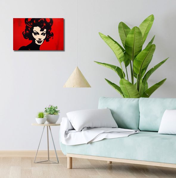 Obraz 50x30cm Czerwona Diablica zdjęcie 2