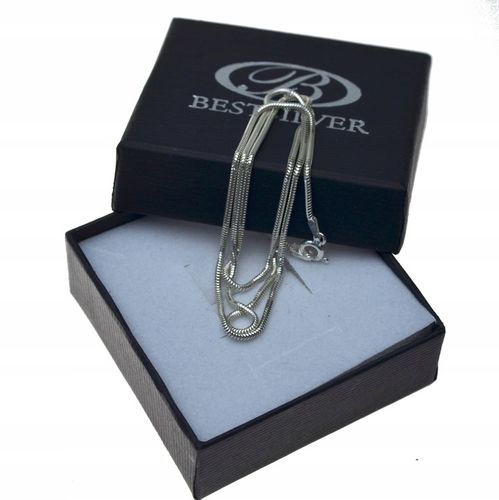 ŁAŃCUSZEK SREBRNY ŻMIJKA DAMSKI 1,5mm 60cm SREBRO na Arena.pl