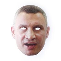 maska papierowa witalij kliczko ukraina bokser