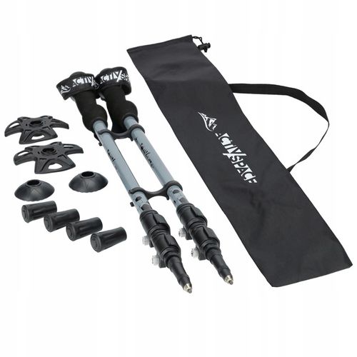 SOLIDNE KIJE TREKKINGOWE KIJKI NORDIC WALKING REGULOWANE DO CHODZENIA PRO na Arena.pl