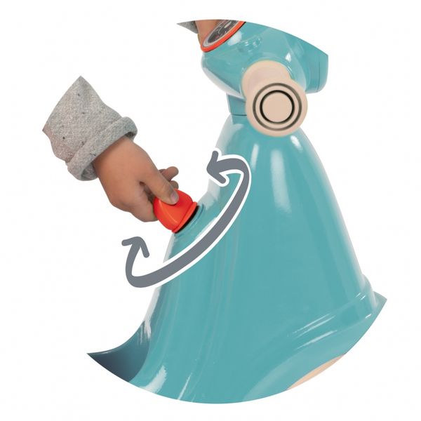 Smoby Niebieski jezdzik skuter Retro Ciche kola zdjęcie 3