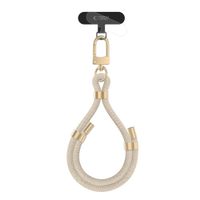 tech-protect c4s rope wrist strap beige/gold