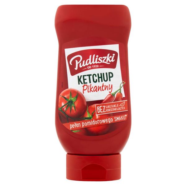 Pudliszki Ketchup pikantny 480 g zdjęcie 1