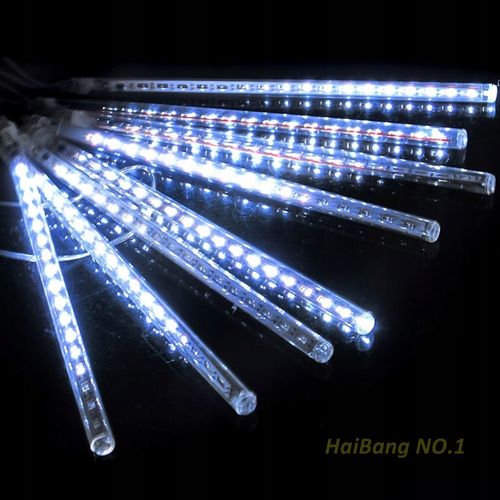 LAMPKI SOPLE METEORY 152 LED 30 CM BIAŁE CIEPŁE na Arena.pl
