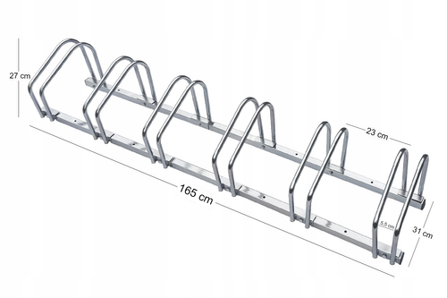 STOJAK NA 2 ROWERY PARKING ROWEROWY ROWER UCHWYT NA 6 STANOWISK OCYNK na Arena.pl