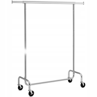 Wieszak na ubrania mobilny 150 cm CHROM garderoba
