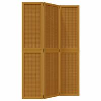 Parawan pokojowy, 3-panelowy, lite drewno paulowni