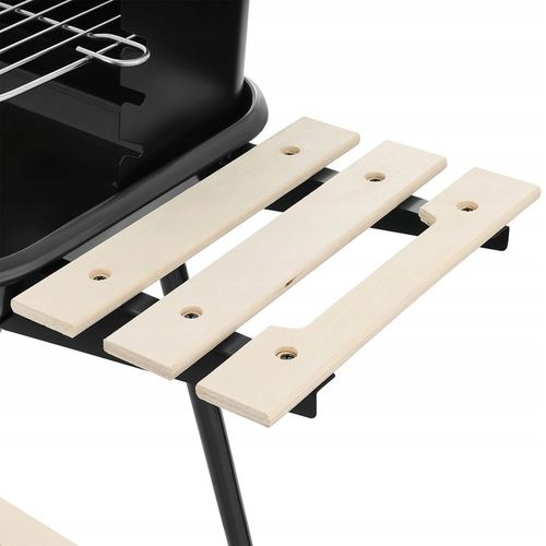 Grill węglowy ogrodowy na kółkach z 3 półkami na Arena.pl