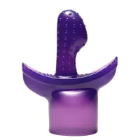 xr brands wand essentials violet - nakładka do masażera, tpe, 6 cali