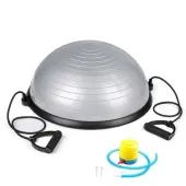 PLATFORMA DO BALANSOWANIA TRENER RÓWNOWAGI FITNESS PIŁKA BOSU + LINKI