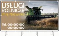 BANER REKLAMOWY 100x50cm projekt w cenie różne wzory USŁUGI ROLNICZE