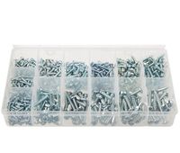 Zestaw blachowkrętów 550szt nierdzewne dla majsterkowicza swe