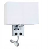 Kinkiet lampa ścienna NINA LED z abażurem do czytania w łóżku E27